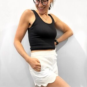 Wilfred scalloped dress shorts